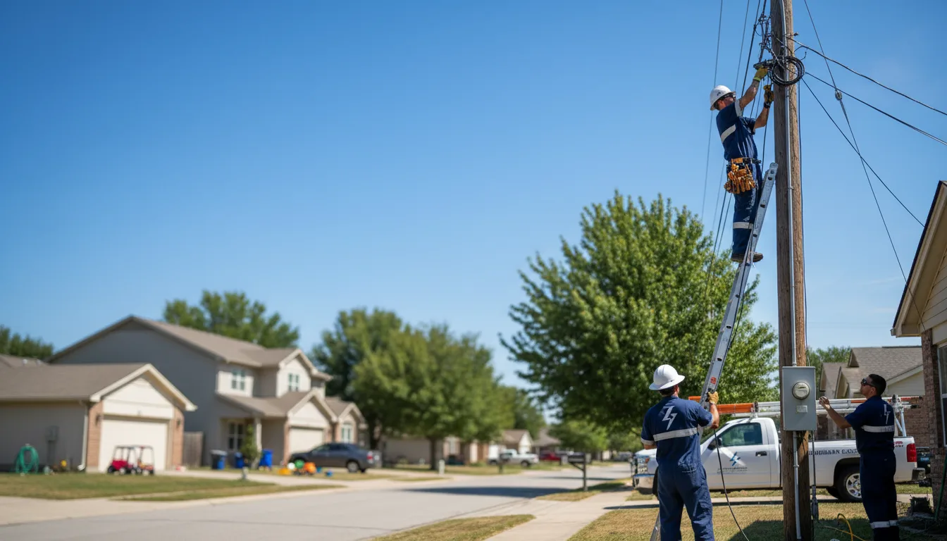Residential electrician providing installation services in Edinburg, TX